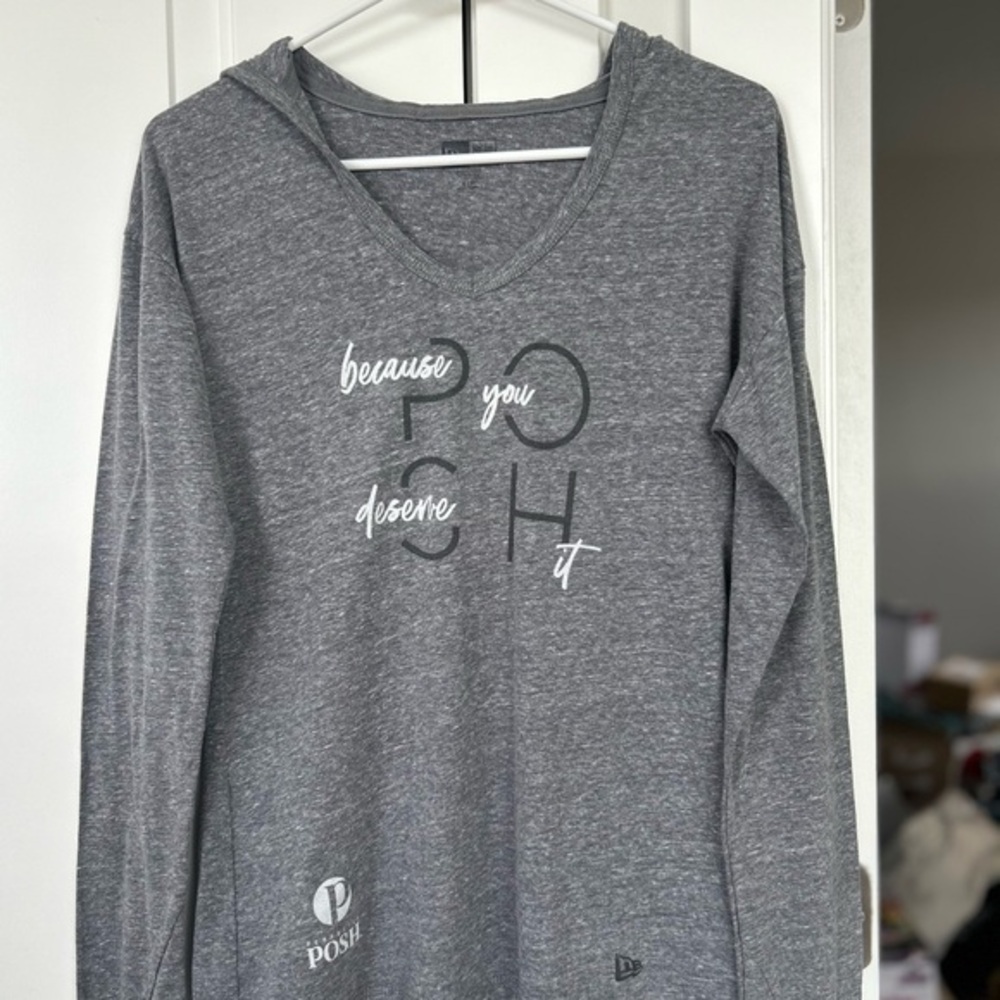 Perfectly Posh Because you deserve it Gray Hoodie | Small